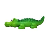 Dog Teeth Grinding Toy - Indestructible Chewing Dog Toy Latex No Stuffing, Squeaky Dog Teeth Cleaning Toys, Interactive Dog Toys For Puppy and Small Medium Dogs, Crocodile Design