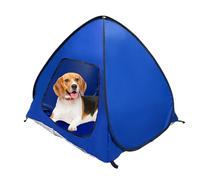 Dog Tent for Camping, Foldable Pet House Waterproof Shelter, Outdoor Cat Dog Shade Tent, Perfect for Lawn Garden Patio Picnics Backyard Outings Travel, Blue Polyester