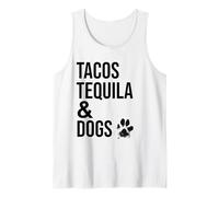 Dog Tequila,Drink Tequila Pet Dogs,Tacos Tequila and Dogs Camiseta sin Mangas