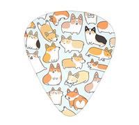 Dog The guitar pick, para guitarras acústicas, eléctricas, bajos - toque natural, paquete de 12, multicolor.