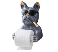 Dog Toilet Paper Holder - Cute Pet Shaped Roll Holder for Bathroom, Hotel, and Household Use with Wall Mount Design, Fun Decorative Hardware for Closet, Restaurant, or Small Space, 6.69in