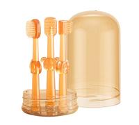 Dog Tooth Brush, Non Slip Toothbrush Set, Pet Oral Care Tool, Two Head Design, Gentle Tongue Cleaner, 3.74x2.17x2.17 Inches, for Bad Breath and Teeth Cleaning in All Breed Sizes