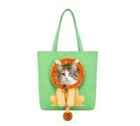 Dog Tote Bag Carrier, Cute Transpirable Pet Carrying Purse with Head Hole | Cute Breathable Tote Design, Pet Carrier Shoulder Bag with Head Hole, for Travel Camping Park Shopping Road Trips Outdoor