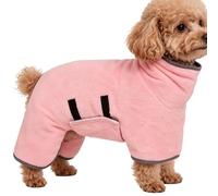 Dog Towel, Soft Absorbent Microfibra Pet Bathrobe, Coral Velvet Quick Drying Cat And Dog Bathing Towel For Small Medium Breed Kitten Pet Home Travel Daily Bathroom Hotel Beach Dorm Grooming Use