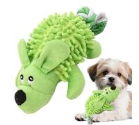 Dog Toy Squeaky - 29x13.5cm Plush Cotton Rope Tail Durable Interactive Chewing Toy | Soft PP Cotton Filled Puppy Kitten Plaything | Teething Aggressive Chewers Small Medium Large Breed Travel Fun