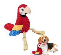 Dog Toys Interactive - Chew Toys for Dogs | Interactive Toys for Dogs | Squeaky Stuffed Dog Toys | Loro Shape Toys with Twisted Rope | Dog Enrichment Toys for Small and Medium Dogs,