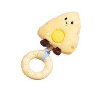 Dog Toys Squeaky - Cheese-shaped Chewing Sound Game For Dog, Skin-Friendly Plush Pet Teething Toys - Energy Release Support For Home Indoor Outdoor Playtime Family Enrichment Training Exercise