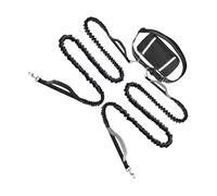 Dog Traction Rope, Adjustable Reflective Pet Running Cord, Secure Control, Travel Zipper Pouch Included, Outdoor Leash for Hiking, Camping, Jogging, Biking, Safe Walking Gear for Dogs