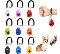 Dog Training Clicker, Clicker Perro, 9 Piezas Entrenador de Perros Entrenamiento para Mascotas, Clicker PerroAdiestramiento con Correa de Mano, Pet Training Clickers para Perros Gato Caballo Pajaros