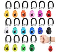 Dog Training Clicker, Clicker Perro, Entrenador de Perros Entrenamiento para Mascotas, Clicker PerroAdiestramiento con Correa de Mano, Pet Training Clickers para Perros Gato Caballo Pajaros, 16 Piezas