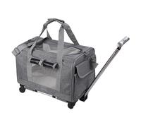 Dog Travel Bag, Dog Carriers, Pet Travel Bag, Pet Carrier Small Pets, Airline Approved Pets Carrier, Soft Rolling Cat Carrier, Safety Zippers Pet Bags, 18.11x11.02x15.35 Travel Bag for Cats and Dogs