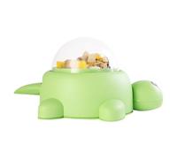 Dog Treat Dispenser, Turtle Puzzle Feeder, Slow Feeding Bowl, Mentally Stimulating Design, Reduces Bloating and for Indoor Pets Training and Enrichment, 10,31 x 6,5 x 5 pulgadas Green 1 pieza