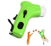 Dog Treat Dispenser with Button, Handheld Pet Snack Shooter, Interactive Catapult Feeder, Fun Training Reward Toy for Dogs, Cats, Kittens, and Puppies, Portable Snack Launcher
