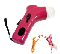 Dog Treat Dispenser with Button, Handheld Pet Snack Shooter, Interactive Catapult Feeder, Fun Training Reward Toy for Dogs, Cats, Kittens, and Puppies, Portable Snack Launcher