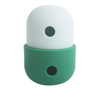 Dog Treat Dispensing Toy Slow Feeder Puzzle Toy Silicone Interactive Dog Treat Dispensing Ball Toys for Small Medium Large Dogs Cat (Small Cover Ivory White with Large Cover OD Green)