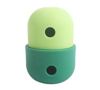 Dog Treat Dispensing Toy Slow Feeder Puzzle Toy Silicone Interactive Dog Treat Dispensing Ball Toys for Small Medium Large Dogs Cat (Small Cover Fluorescent Green with Large Cover OD)