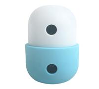 Dog Treat Dispensing Toy Slow Feeder Puzzle Toy Silicone Interactive Dog Treat Dispensing Ball Toys for Small Medium Large Dogs Cat (Small Cover Ivory White with Large Cover Light)
