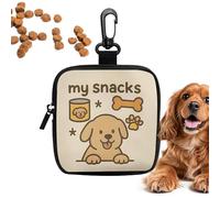 Dog Treat Pouch, Small Dog Treat Pouch With Carabiner, Semi-Transparent Snack Reward Pocket | Dogs Treats Bags Training Pouchs For Puppy Cats Walking Hiking Camping Travel Road Trip Outdoor Activities