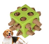 Dog Treat Puzzle Ball, Slow Feeder Toy for Mental Stimulation, Polyester Sensory Engagement, Stress Reduction, Interactive Puppy and Pet Toy, Ideal for Indoor and Outdoor Training, 10x10x10cm