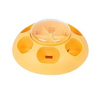 Dog Treat Puzzle, Slow Feeder Interactive Puzzle, Mental Stimulation Dog Toy, Dog Brain Food Dispenser, Training Enrichment Toy, Slow Feeder for Dogs, Cats (Orange, Green, Yellow)