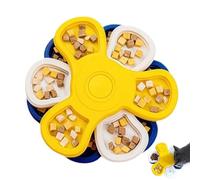 Dog Treat Puzzle Toys, Slow Eat Puzzle Feeder, Healthy Dog Diet, 10.04x10.04x2.56 Inches Three Layers Doggy Baffle Feeders, Maintaining Health for Puppies
