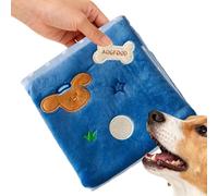 Dog Treat Toy - Puzzle Chew, Interactive Skill Training with Snack Dispenser, Sniff Mat Dog Game with Hidden Treat Compartments, Pet Toy for Medium Breeds Indoor Outdoor Backyard Balcony Living Room P
