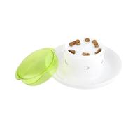 Dog Treat Toys, Slow Feeder Food Dispenser, Interactive Press Design Game Bowl, Strong Engaging Feeding Device, Compact Ideal for Indoor Outdoor Use with Puppies and Aggressive Dogs