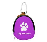Dog Treat Training Pouch with Carabiner - Portable Reusable Oval Treat Bag | Treat Bag Keychain Pouch for Community, Countryside, Walking, | Shopping, Indoor, Outdoor, Travel Dog Treat Training Pouch