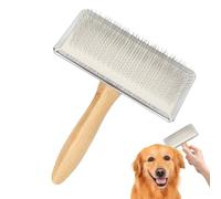 Dog Undercoat Brush, Pet Deshedder Comb, Cleaning Tool Rake, 5.94x4.65x1.38/6.61x4.72x1.57 Inches Hair Dematting Groomer, Puppy Cat Removal, Use for Home Salon Grooming Care