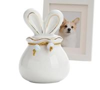 Dog Urn For Ashes 150ml Bunny Ear Ceramic Memorial Urn