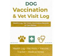 Dog Vaccination Record & Vet Visit Log: Pet Health Log Book for Tracking Vaccines, Vet Appointments & Medical Notes