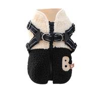 Dog Vest - Fleece Lined Warm Pet Costume with Harness, Back Opening Cold Weather Coat | Small Medium Dog Outdoor Sports Walking Hiking Park, Winter Jacket Apparel, coziy Soft Dogs Wear Pet Safety Gear