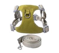 Dog Vest Harness, Adjustable Pet Vest Rope Set, No-Choke Oxford Harness, Easy-Control Handle & Secure Fit, Breathable & Pressure Design, Walking Training Outdoor Travel