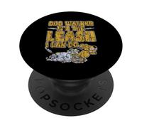 Dog Walker It's The Leash I Can Do Pet Canine Animal - PopSockets PopGrip Adhesivo