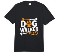 Dog Walker Paw Print Correa Bone Fun Comfort Colors Adult Heavyweight T-Shirt