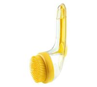 Dog Washing Brush, Soft Silicone Bristles Bath Scrubber, Long Handle with Soap Dispenser, Pet Grooming Tool, Crafted from Excellent Abs Silicone Material, 7.09x2.95in