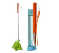 Dog Waste Scooper, Dogs Pooper Scooper, Telescopic Long Handle Cleaning Tool, Handed & Trash Bag Holder, Pet Poop Removal, for All Pets Breed, 8.07x1.77x1.18 inches