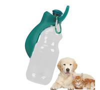Dog Water Bottle Dispenser, 450ml Portable Pet Feeder with Foldable Cup Bowl, PP Leak-Proof Container for Outdoor Travel, Hiking, Convenient Hydration Solution, 28x9x8cm