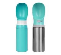 Dog Water Bottle - Leak-Proof Stainless Steel Insulated Container, 400ml Pet Drinking Bowl Flask, Outdoor Water Feeding and Travel Convenience System | Small Medium Large Daily Hiking Jogging Camping