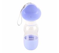 Dog Water Bottle Portable Cute Transparent Dog Water Feeder with Feeding Water Feeder Leak Proof Portable Puppy Water Dispenser for Walking Travel (Nubes Púrpura)