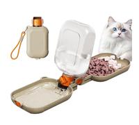 Dog Water Bottle Portable | Dog Water Dispenser Bottle | Travel Pet Feeder with Food Bowl & Storage Container | Portable Drinking Bottles For Puppies, Kittens, Medium & Large Dogs | Outdoor Walking,