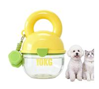 Dog Water Bottle - Portable Pet Hydration Cup for Travel Use, Drinking Dispenser with Snack Container, Outdoor Accessory for Walking Camping Trips, 7.28x5.31x4.92 inches