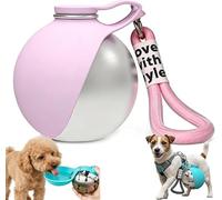 Dog Water Bottle with Bowl, 2 in 1 Leak-Proof Foldable Pet Water Dispenser for Travel,Pet Travel Hydration Dispenser Container Cup Drinking Outdoor Lightweight Easy Carry for Walking Hiking (#04)