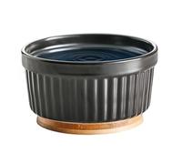 Dog Water Bowl, Dog Bowls, Warming Feeder for Puppies, Ceramic Pet Food and Water Bowl, Pet Food Storage for Indoor, Outdoor, Home, Kitchen, White, Pink, Black Color, 12 x 6.5 cm