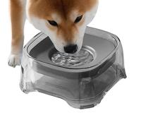 Dog Water Bowl, No-Drip Pet Water Dispenser, 8.39x8.39x3.62inches, Medium Dogs Anti-Choking Hydration Bowl, Cats, Kittens, and Puppies, Spill-Proof Waterer for Travel, Indoor, Outdoor Use