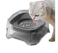 Dog Water Bowl, No Drip Pet Waterer, Anti Choking Dispenser, Spill-Proof Drinking Bowl, Hydration Feeder for Medium Puppies Kittens Animals Home Travel Outdoor Use, 8.39x8.39x3.62 inches