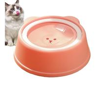 Dog Water Bowl, No Tip Pets Dish Feeder, 9,45 x 9,45 x 3,27 pulgadas, no resbalón lento contenedor, Spill Resistant Pet Dispenser for Dogs, Cats Daily Feeding, Pink, Grey and Blue