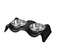 Dog Water Bowl, Pet Bowls, Large Capacity Dog Bowl, Stainless Steel Pet Dishes, Large Capacity Double Dog Bowl for Convenient Feeding Anti-Slip Pet Dishes for Food and Water