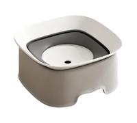 Dog Water Bowl - Pet Drinking Feeding Dish | Spill Proof Slow Drinking Dog Waterer, Portable Feeding Basin For Home Living Room Kitchen Apartment Dining Area Corner Alone Time