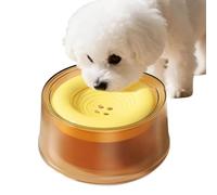 Dog Water Dish, 1200 ml Anti Splash Floating Disk Pet Water Bowl, Slow Feed No Spill Watering Dispenser With Controlled Flow Design For Small Medium Large Dogs Home Travel Camping Picnic Road Trip Use